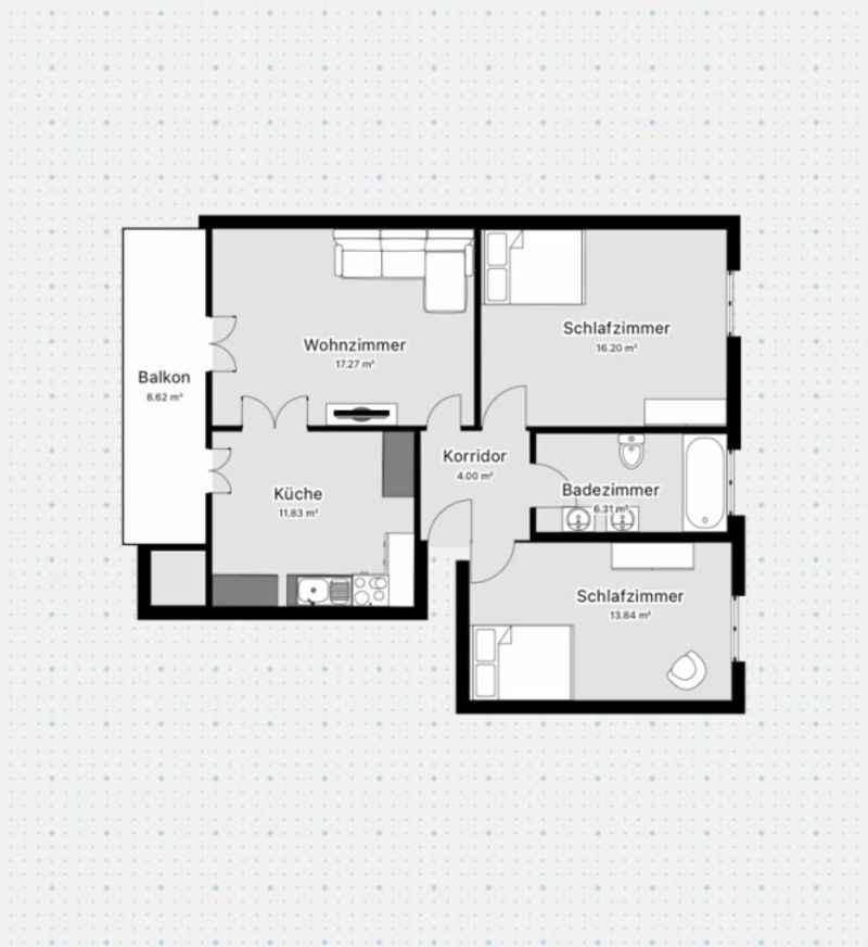 Helle 3.5-Zimmerwohnung in zentraler Lage am Luzernerring - 6