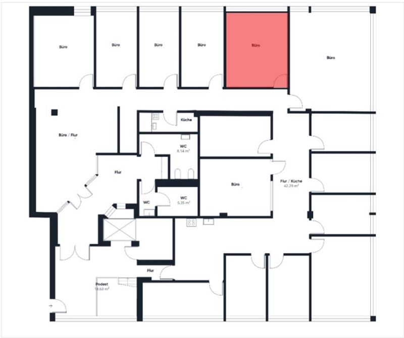 Einzel/ Doppelbüro in Baar zu vermieten - 2
