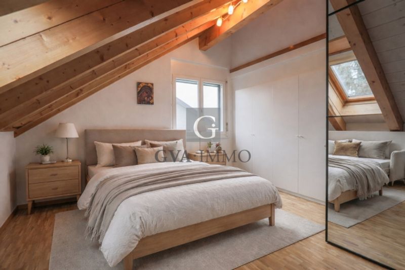 Wunderschönes Triplex im Herzen des Dorfes Meinier – Blick auf den Mont-Blanc - 5