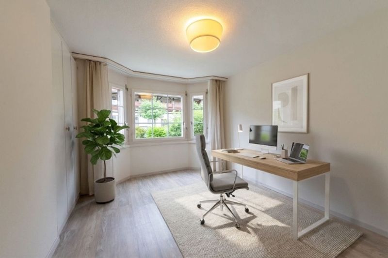 Attraktive Hochparterre-Wohnung mit Cheminée und viel Stauraum - 11