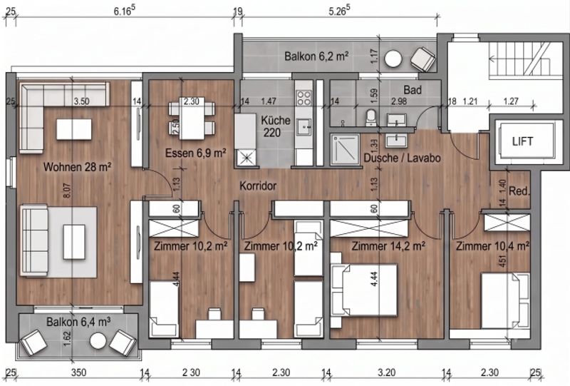 5.5-Zi-Wohnung mit 2 Balkonen, zentral in Bern-Bümpliz - 10