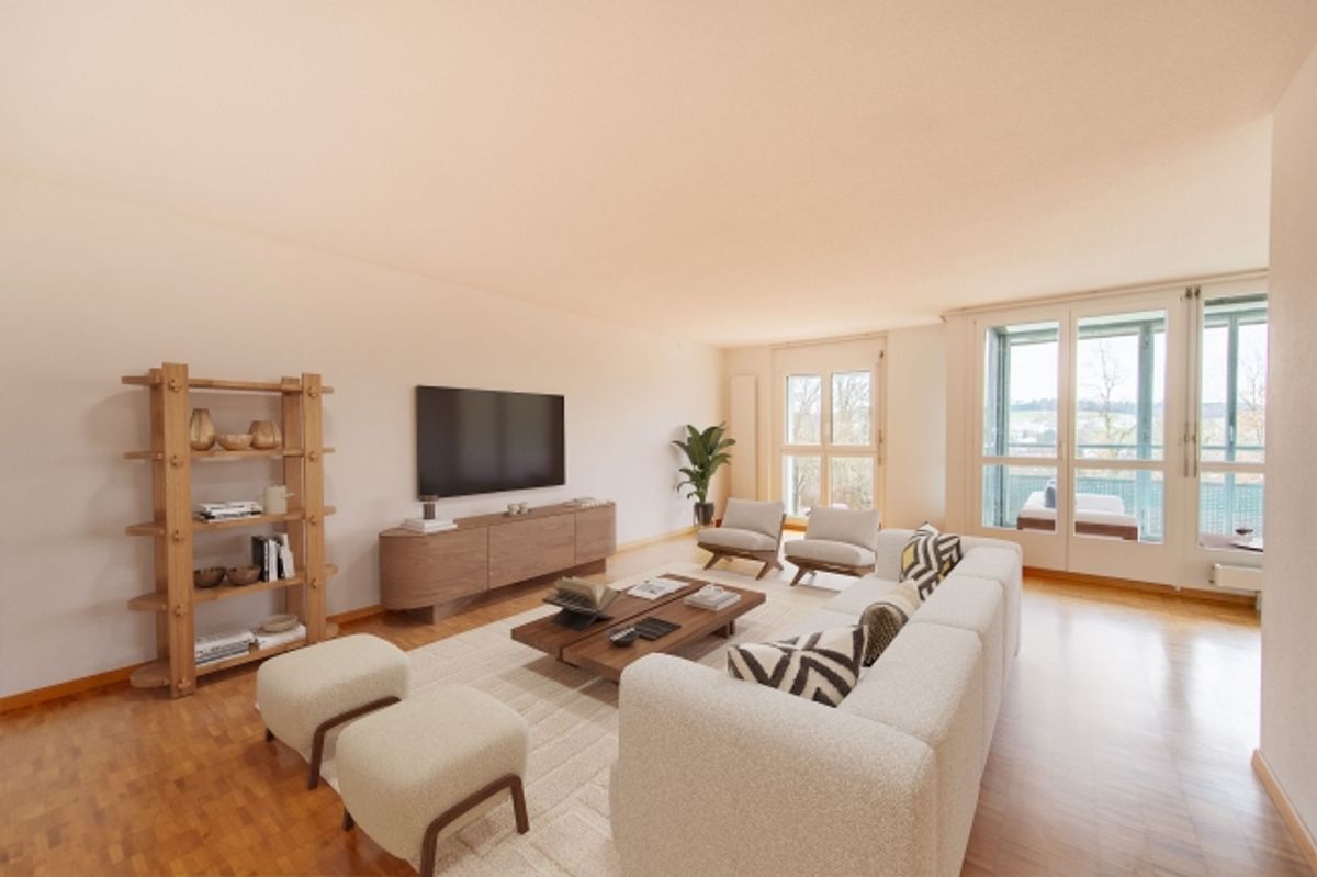Wohnen mit Komfort eigene Waschmaschine, grosser Balkon & viel Platz - 3