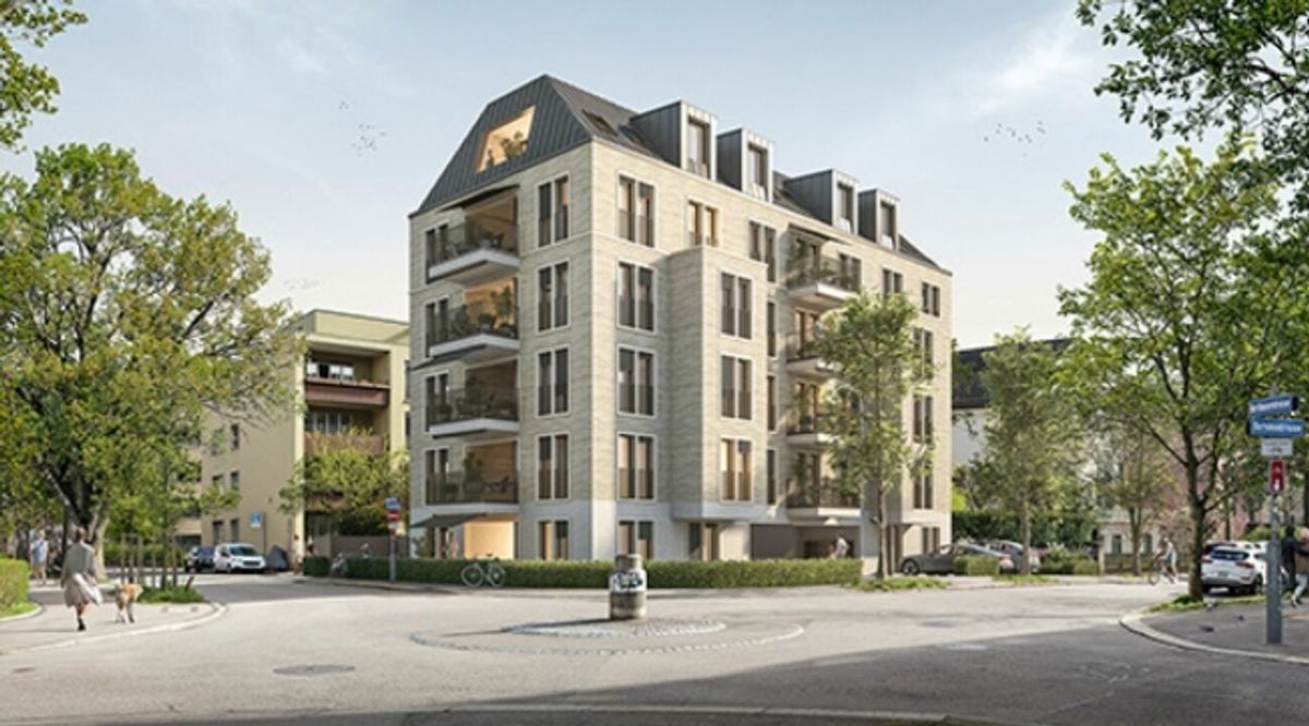 Aussenplatz an der Berninastrasse 56, Zürich-Oerlikon - 1