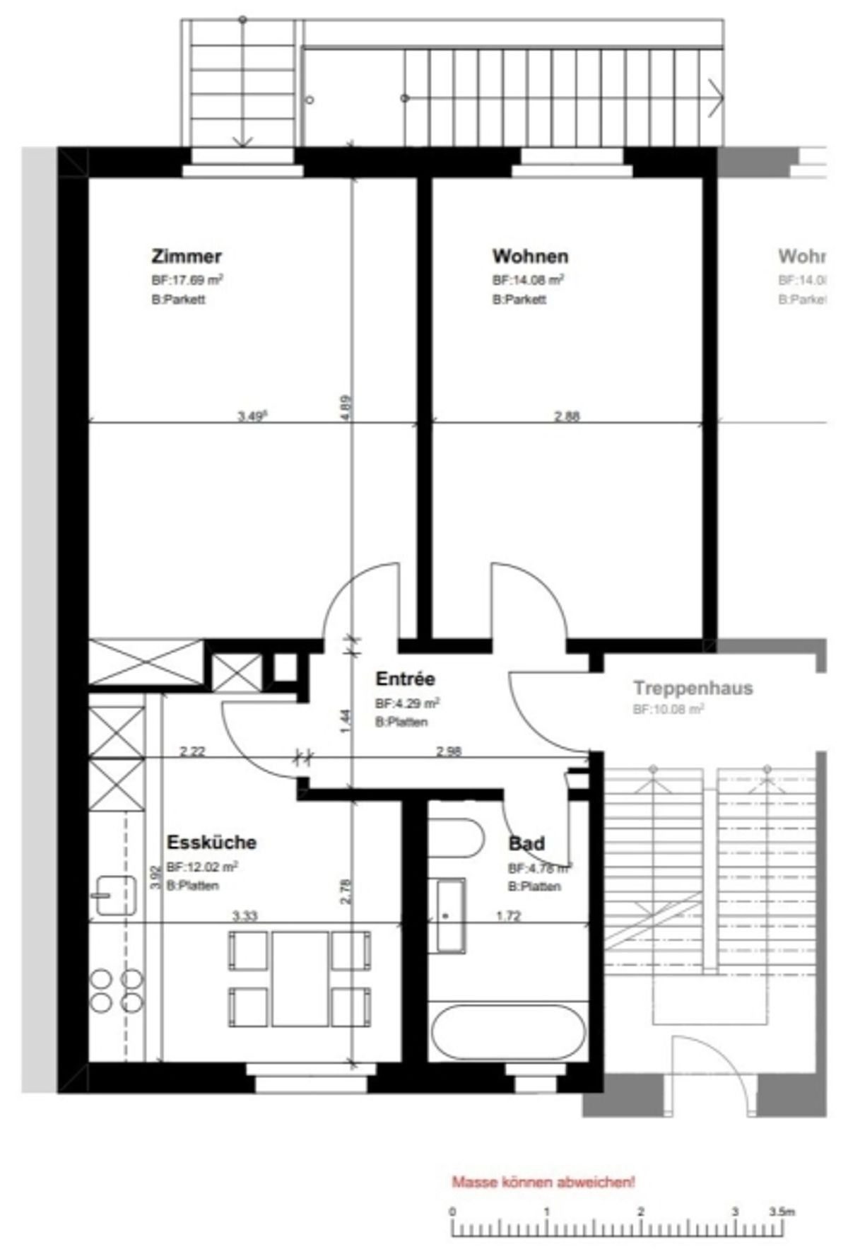 2 ZI-WOHNUNG IN BERN - WEISSENSTEIN, MÖBLIERT, TEMPORÄR - 9