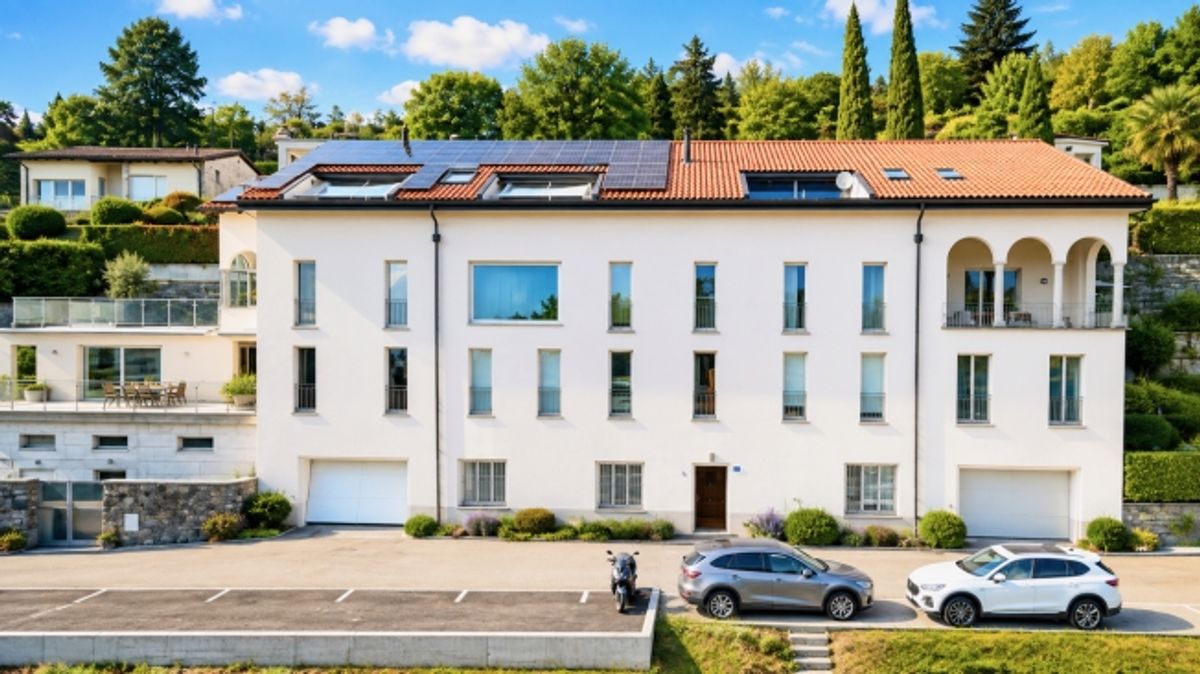 Elegantes 3.5-Zimmer-Apartment mit Panoramablick in Porza - 0