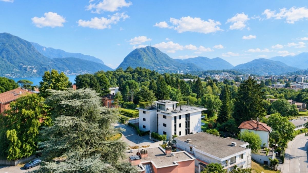Elegantes 3.5-Zimmer-Apartment mit Panoramablick in Porza - 1
