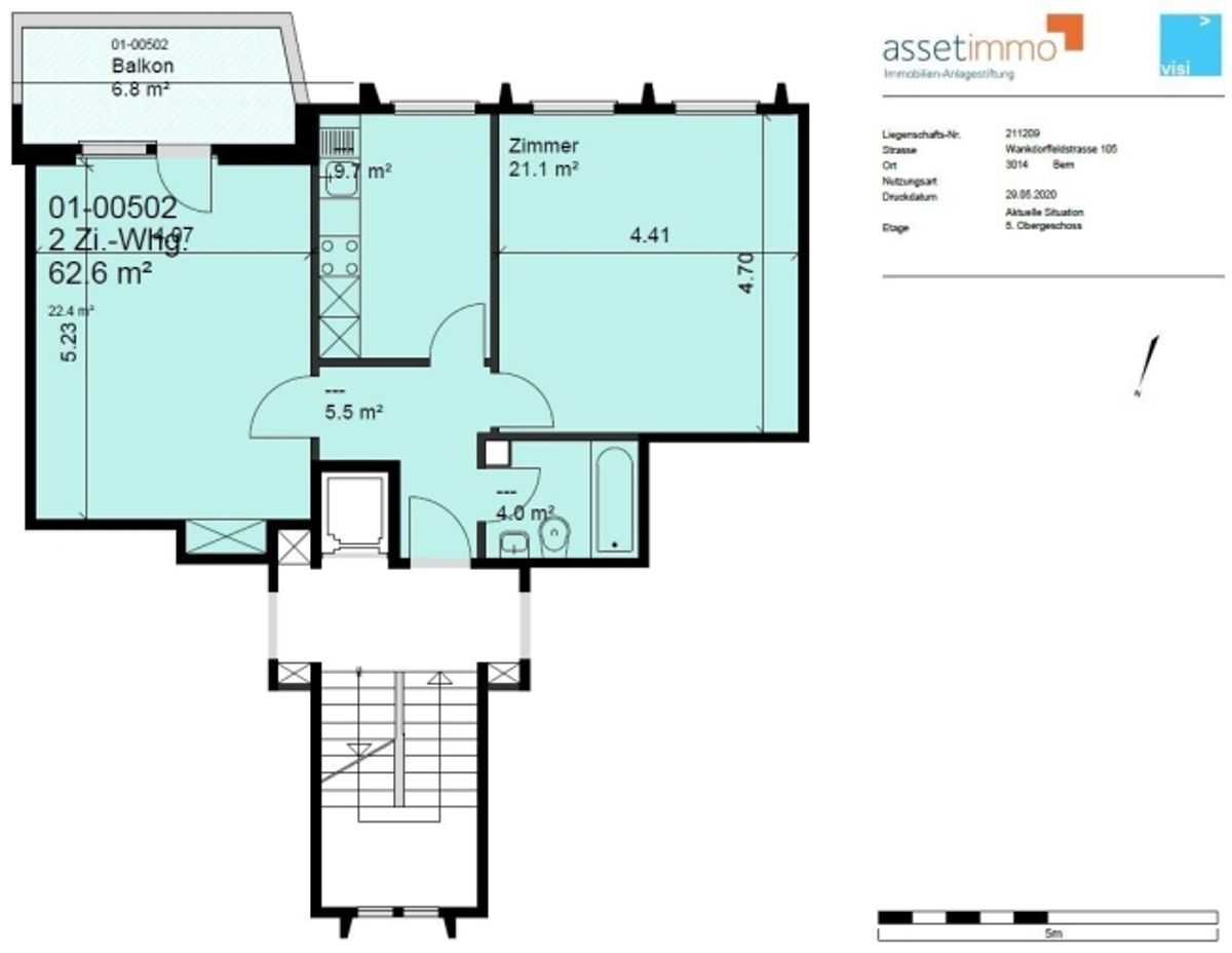 Grosszügige 2-ZW à 62 m² im 5. OG - 8