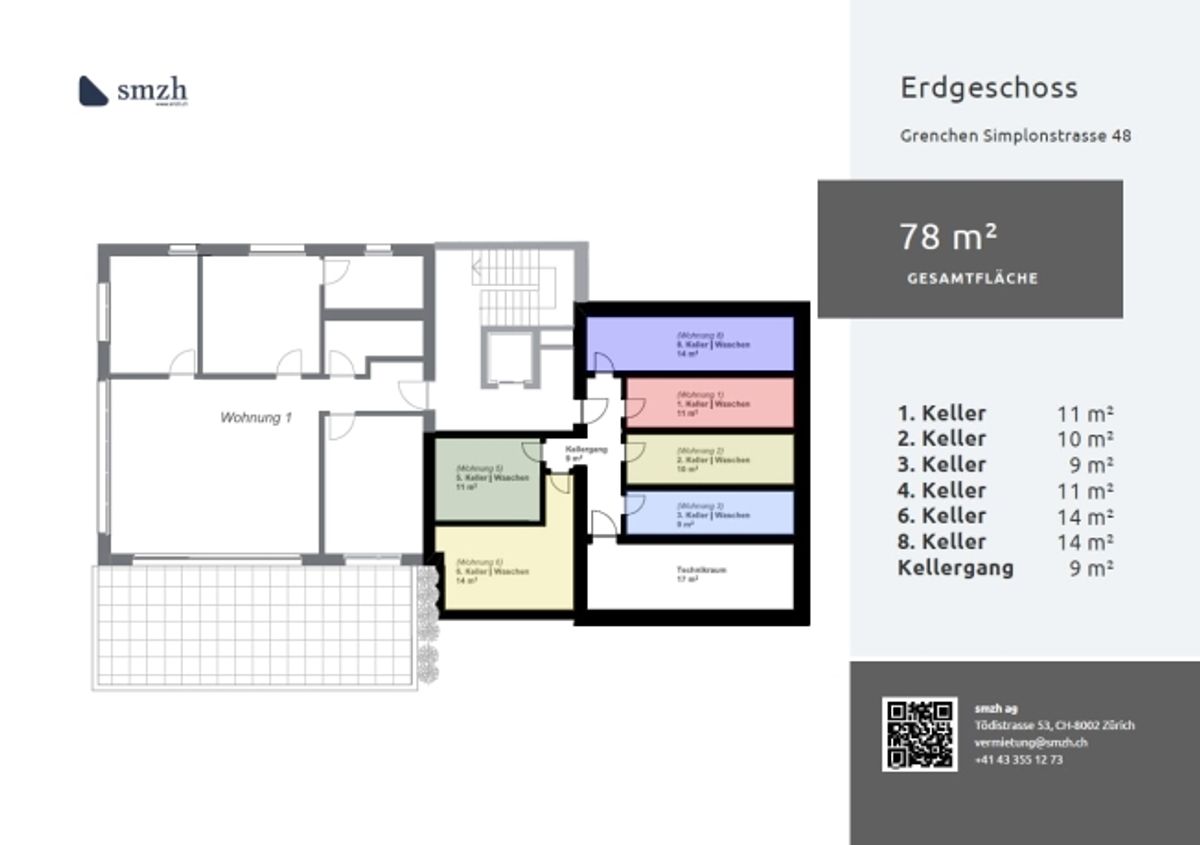 Moderne 4.5-Zi-Wohnung mit Terrasse in Grenchen - 2