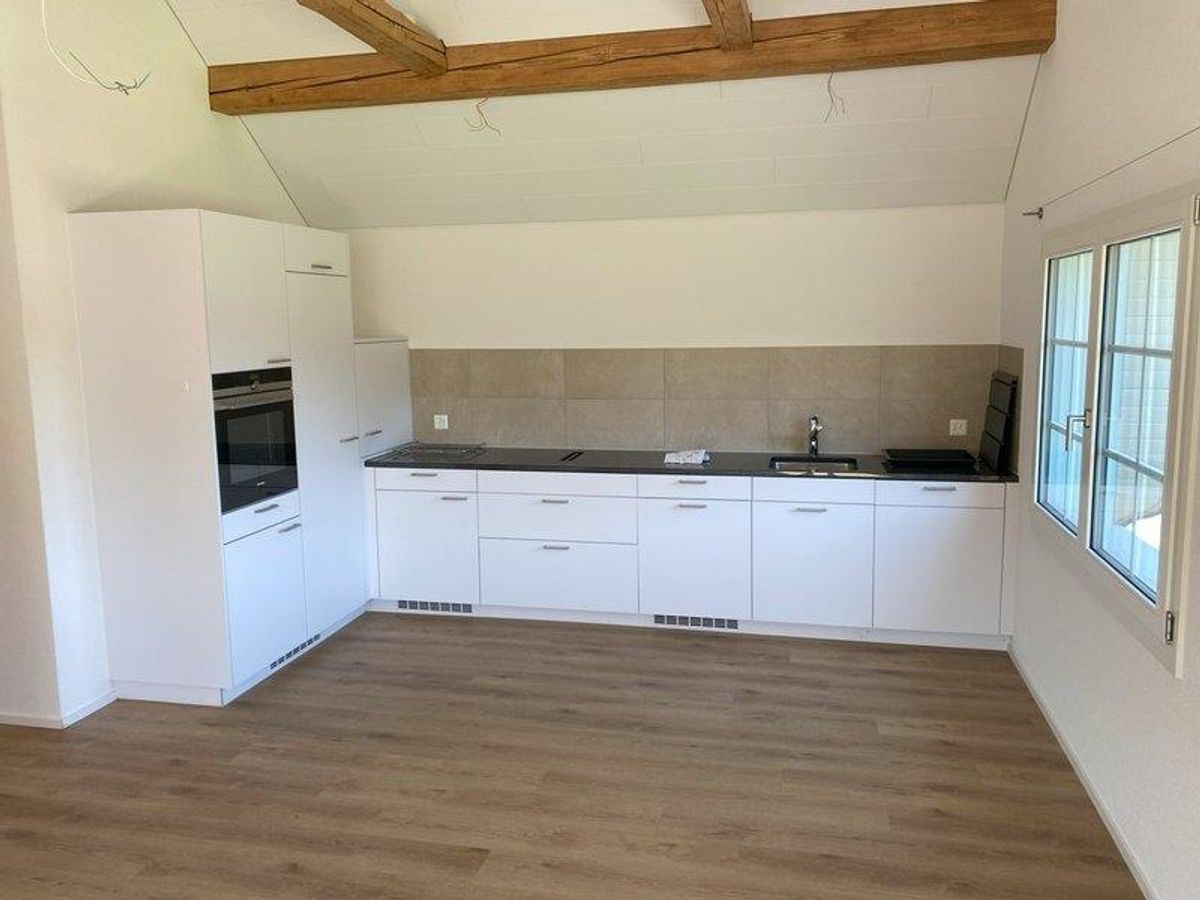 3 ½ Zimmer-Dachwohnung mit Garten und Scheune - 0