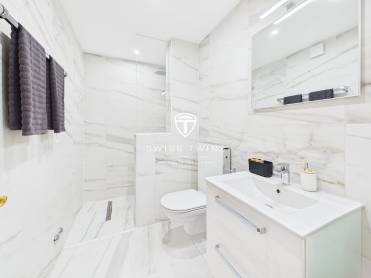 Neu renoviertes business 1-Zimmer-Serviced Apartment mit Garten in Meilen mieten - 5