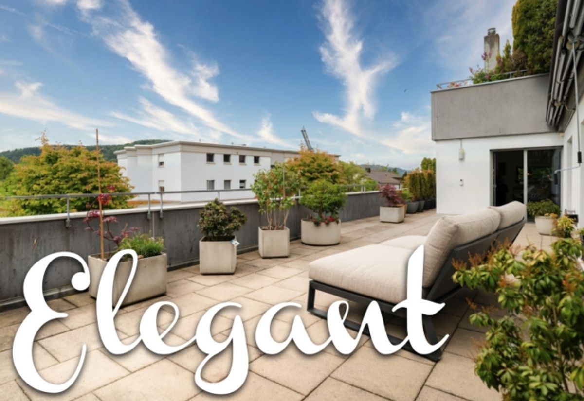 STILVOLLE 5.5 ZIMMER TERRASSENWOHNUNG MIT 67 M2 TERRASSE - 0