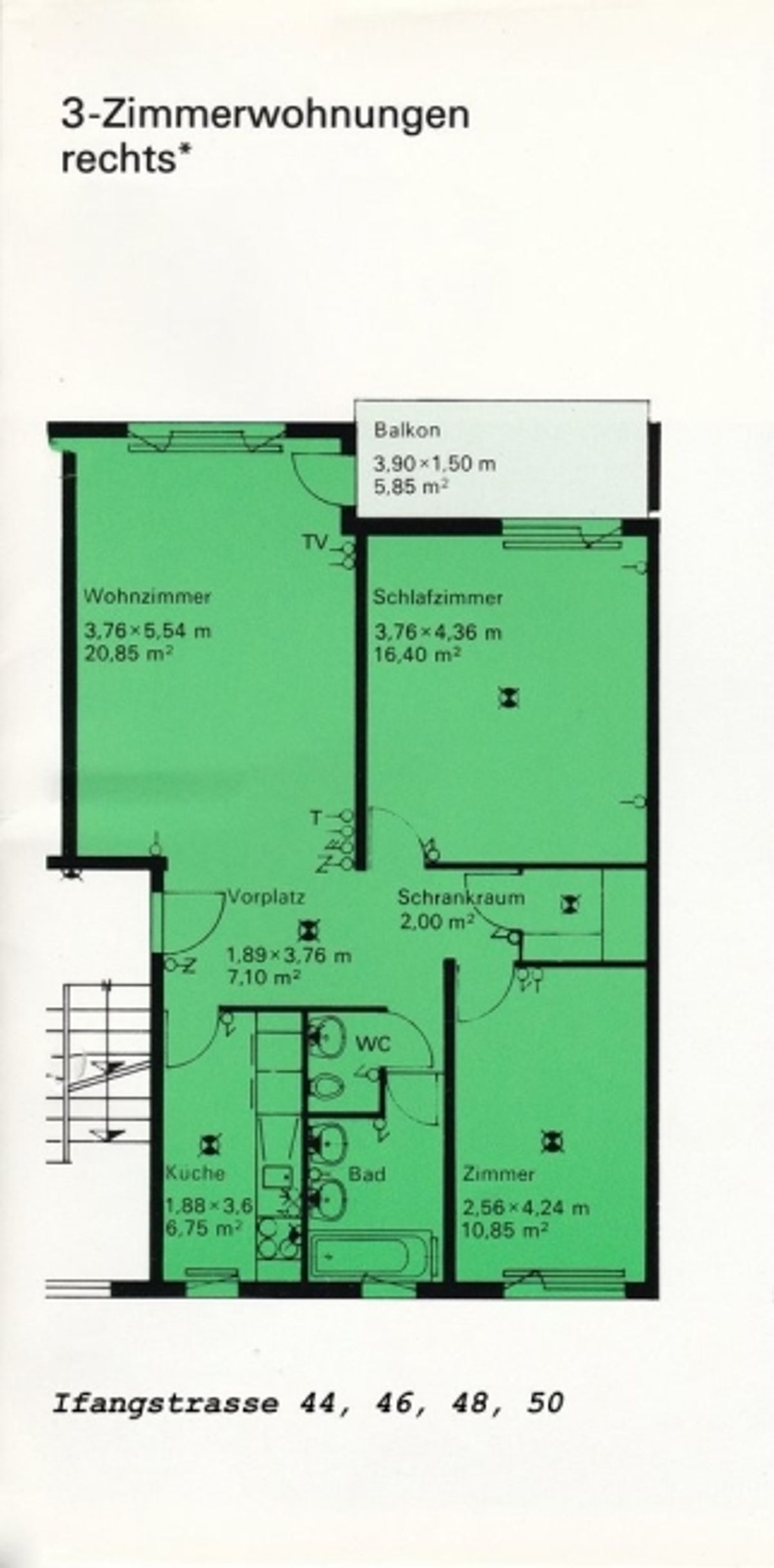 Schöne 3-Zimmerwohnung an grüner Lage - 6