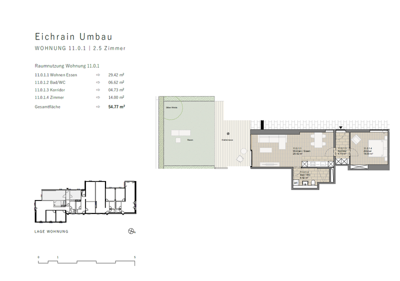 Moderne 2.5-Zimmer-Wohnung mit Mietgarten und Holzterrasse in Zürich-Schwamendingen - 12