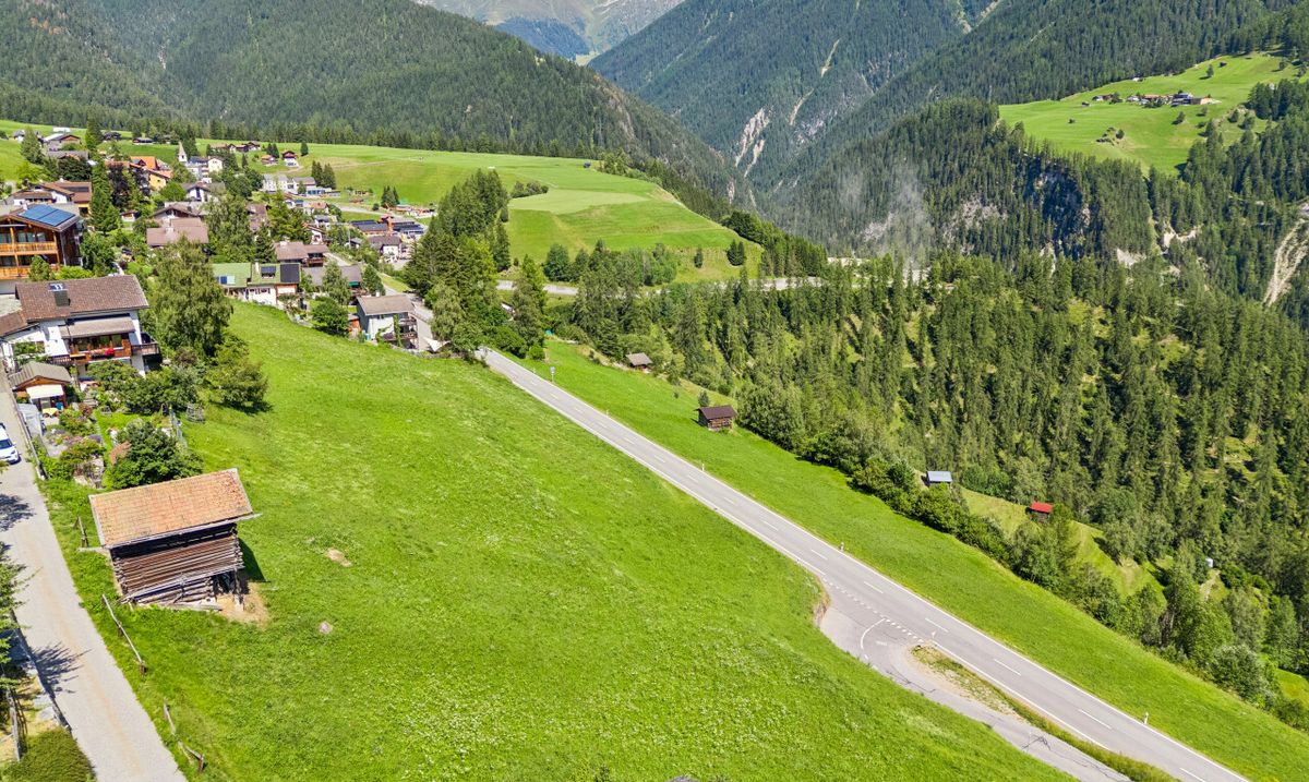 Grosszügiges Grundstück mit Baulandanteil in Davos Wiesen - 1