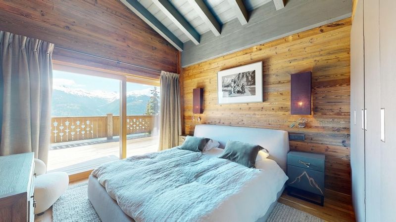 Crans - Chalet de haut standing avec vue imprenable sur les Alpes - 5