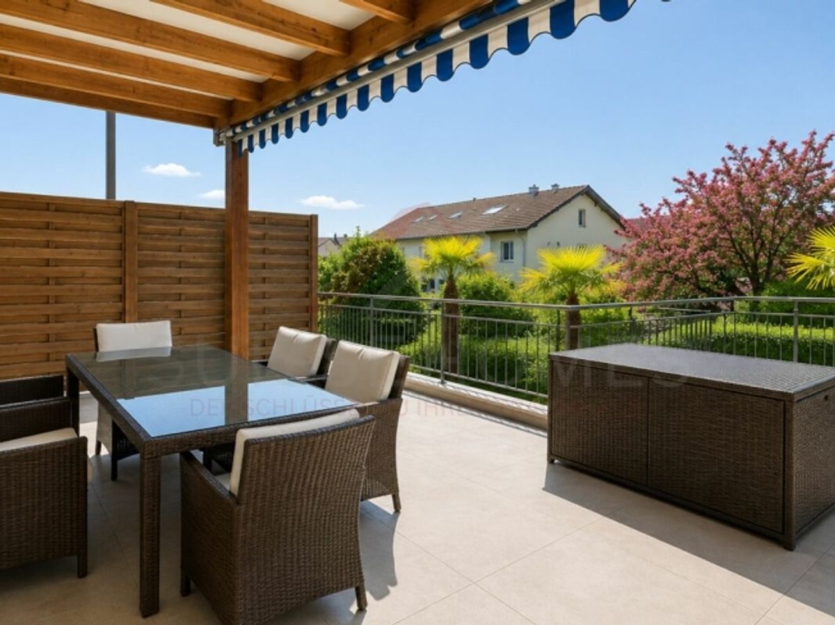 Wohnen mit traumhafter See- und Bergsicht - 2.5-Zimmer-Wohnung mit 35 m² Terrasse in Greppen - 3