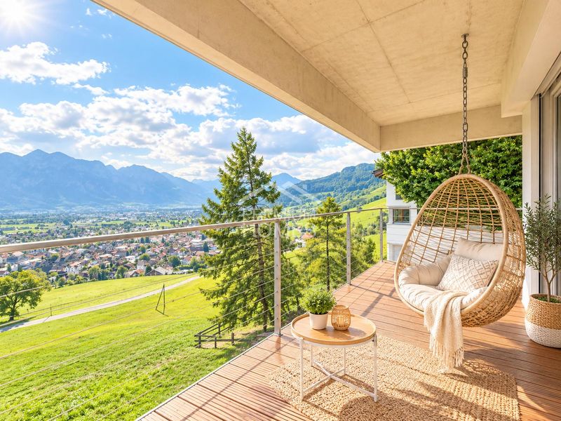 Unverbaubarer Weitblick über das Rheintal - 1