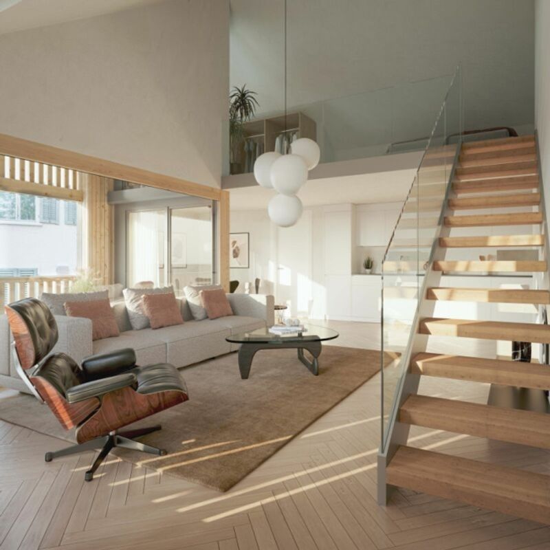 attraktive 2 ½-Zi-Dach-Maisonettewohnung an idyllischer Wohnlage in Oberschan - 2