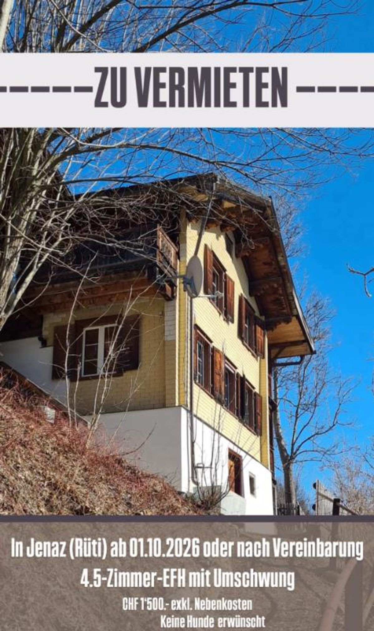 4.5 Zimmer Einfamilienhaus - 6