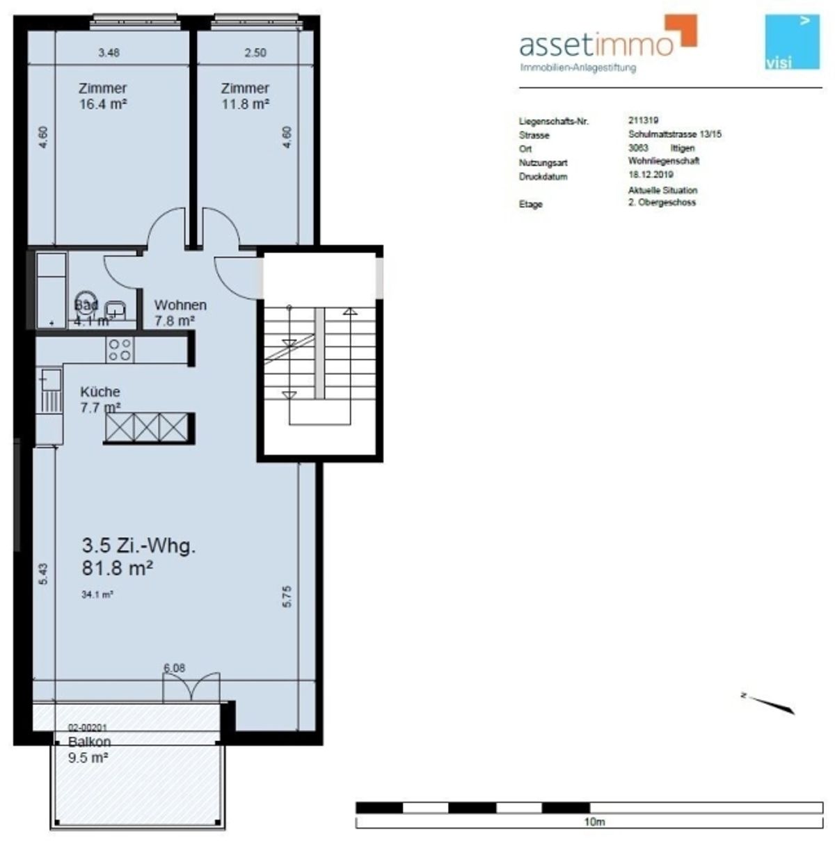 Moderne 3.5-ZW à 81 m² im 2. OG mit grossem Balkon - 8