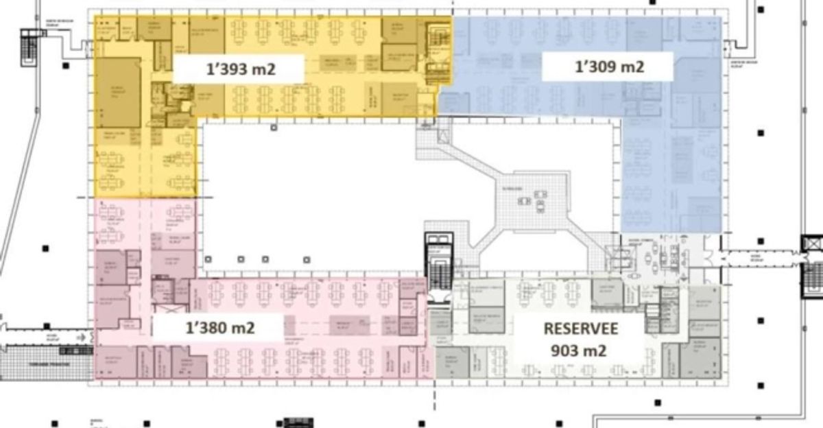Vernier - Plateau de 5'000 m2 en attique - Immeuble IKEA - 9