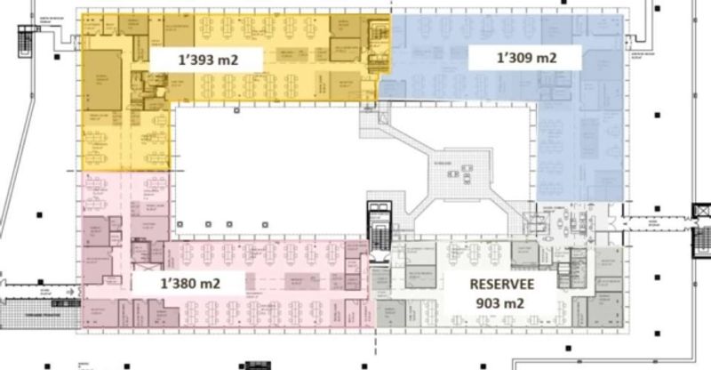 Vernier - Surface de 1380 m2 en attique - Immeuble IKEA - 9
