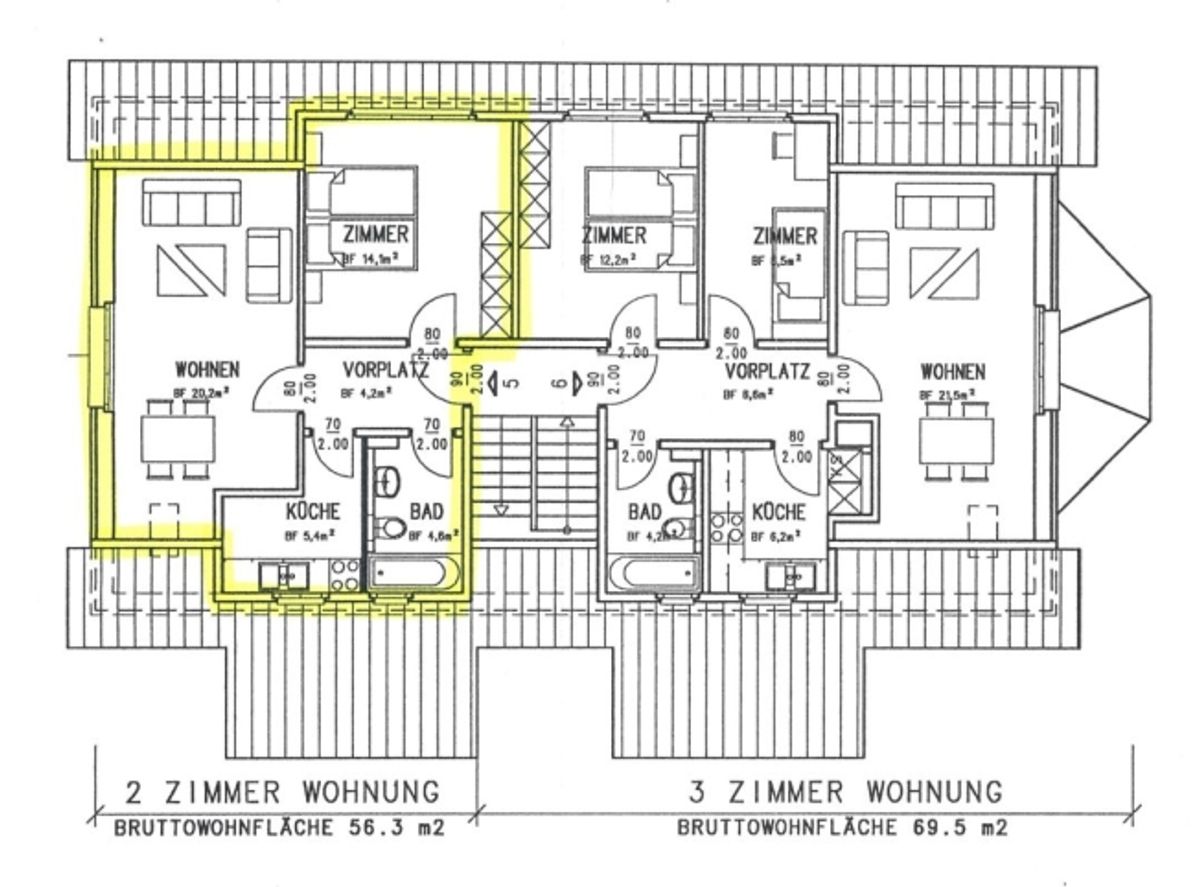 Schöne 2.5 Zimmer-Dachwohnung an guter Lage - 9