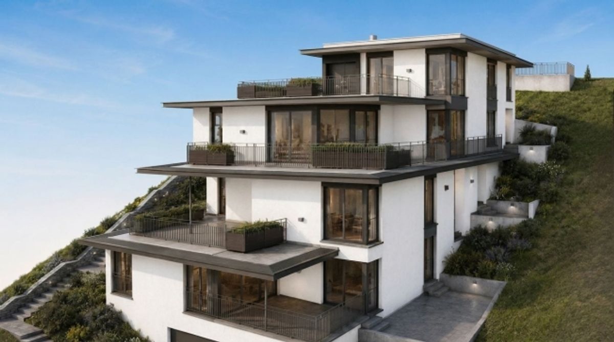 Erstbezug in Beringen 4.5-Zimmer-Terrassenwohnung mit 80 m² Terrasse und Weitsicht - 1