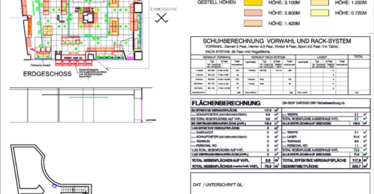Arcade d'angle située en plein coeur de Plainpalais, devant la ligne du tram. Les locaux sont composés d'une surface ouverte de 120 m2 avec un dépôt de stockage au sous-sol attenant depuis l'arcade d' - 1