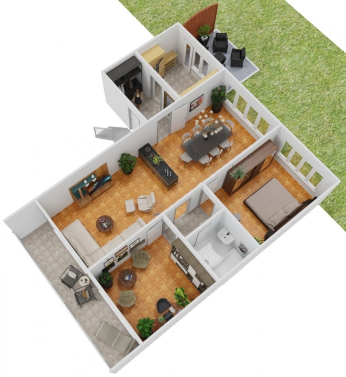 Sonnenige Gartenwohnung auf der Binninger Höhe - 4