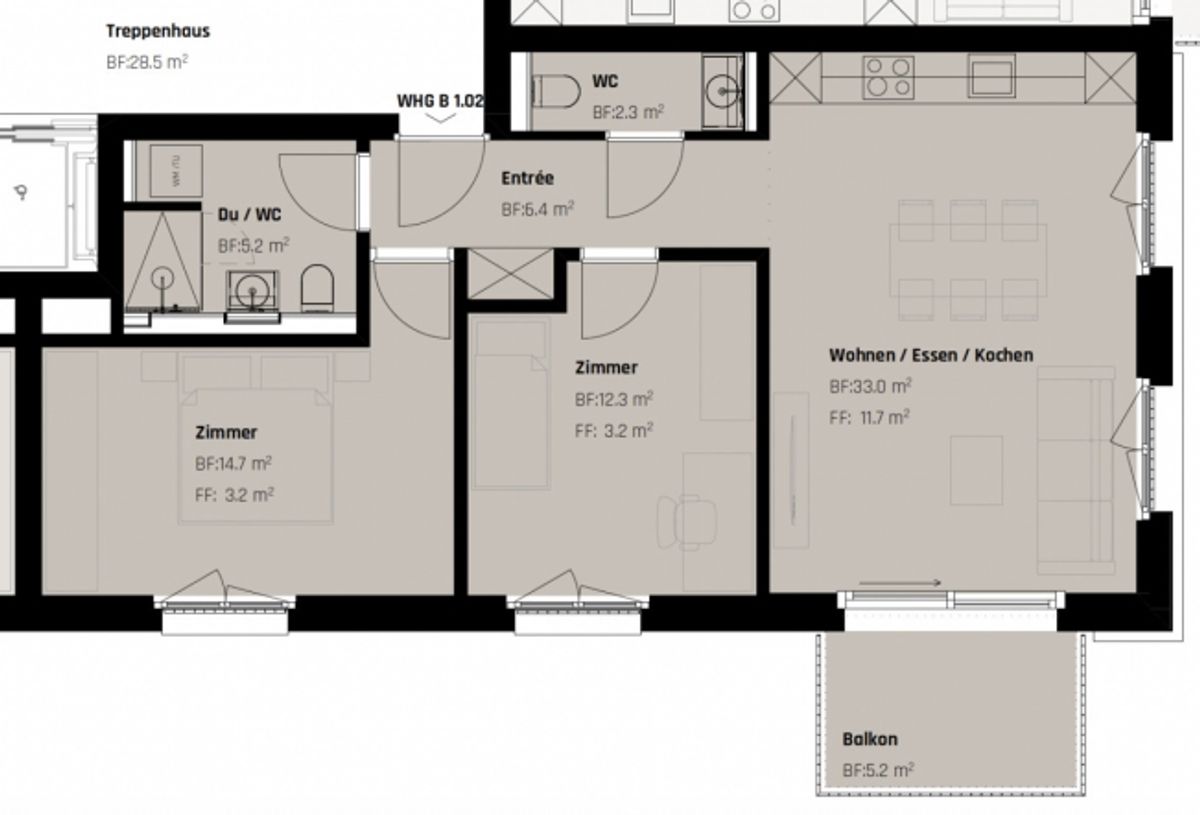 Stadtleben trifft Wohnqualität - Luxuriöse Neubauwohnung in St. Gallen - 5