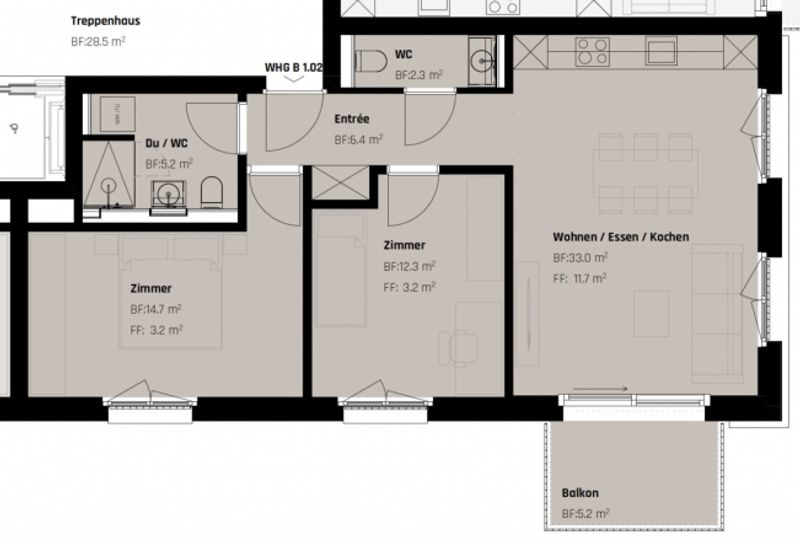 Stadtleben trifft Wohnqualität - Luxuriöse Neubauwohnung in St. Gallen - 6