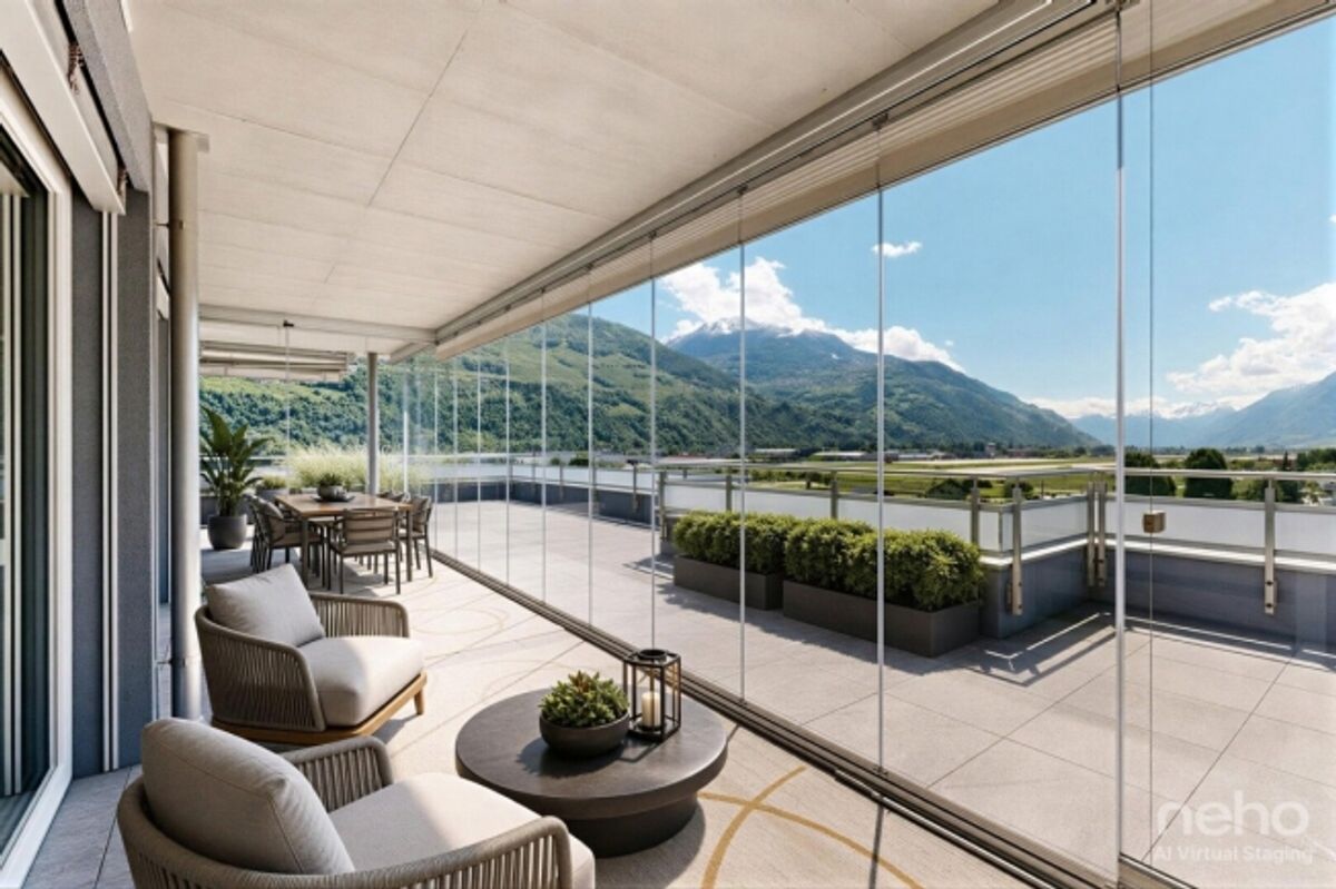 Außergewöhnliches Penthouse mit großer Terrasse in Sion - 0