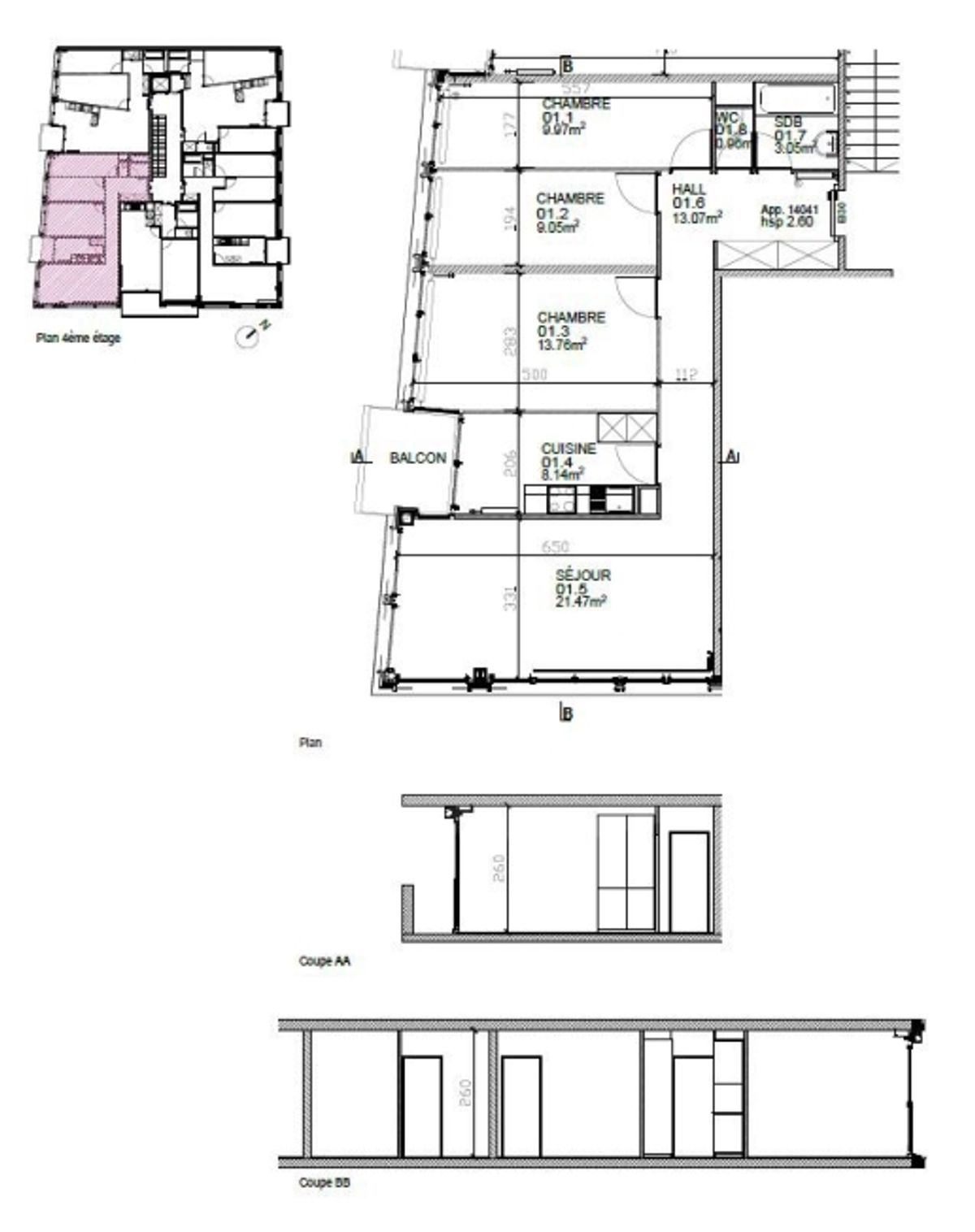 Rue Du Grand-Bureau 19, wunderschöne 5-Zimmer-Wohnung - 1