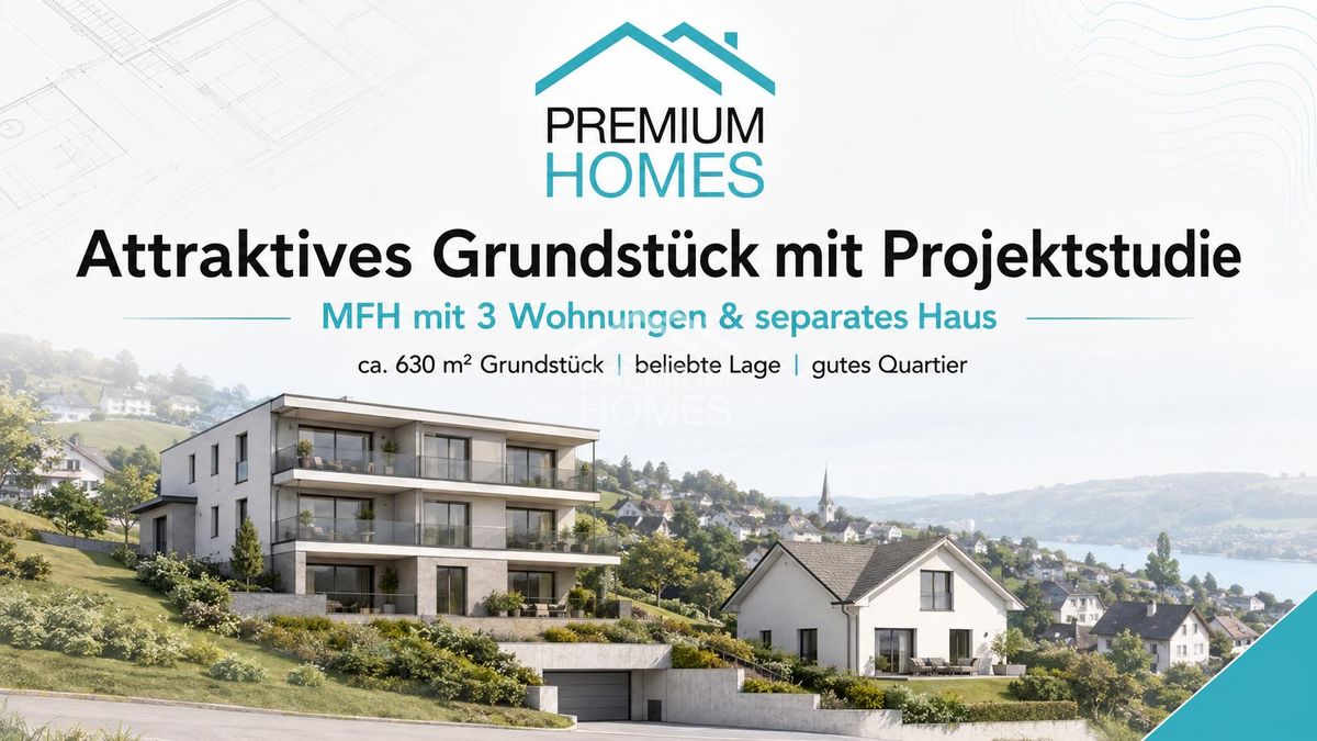 Attraktives Grundstück mit Projektstudie für MFH + EFH - 0