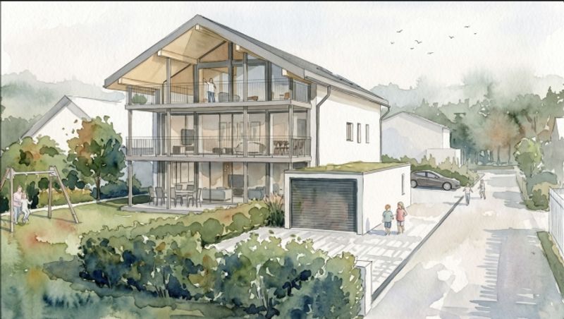 BAUPROJEKT "FLURA" WOHNUNG DACHGESCHOSS - 1