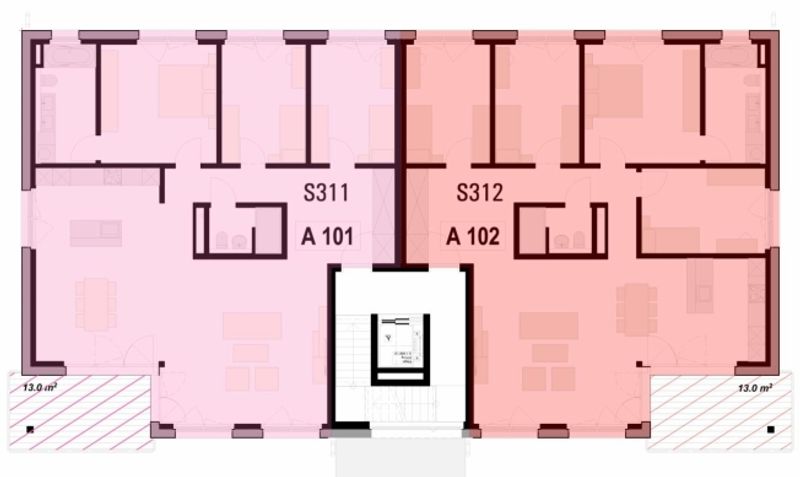 159 m² | 4.5-Zi.-Eigentumswohnung im OG Nr. A101 - 13