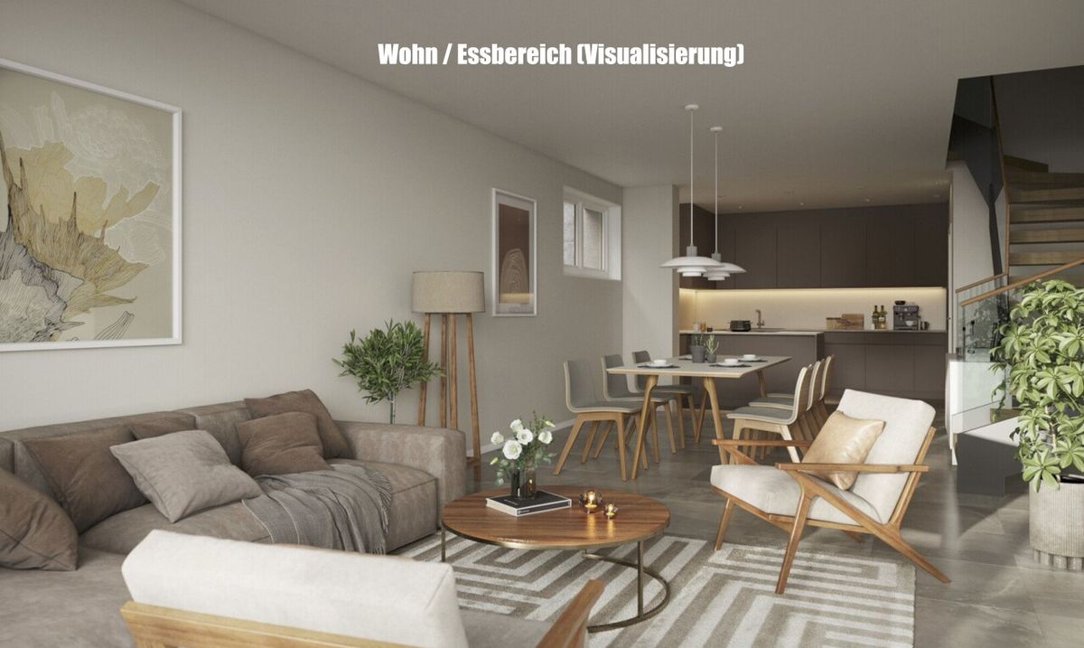 Reiheneckhaus mit Attika, Garten und Weitblick - 1
