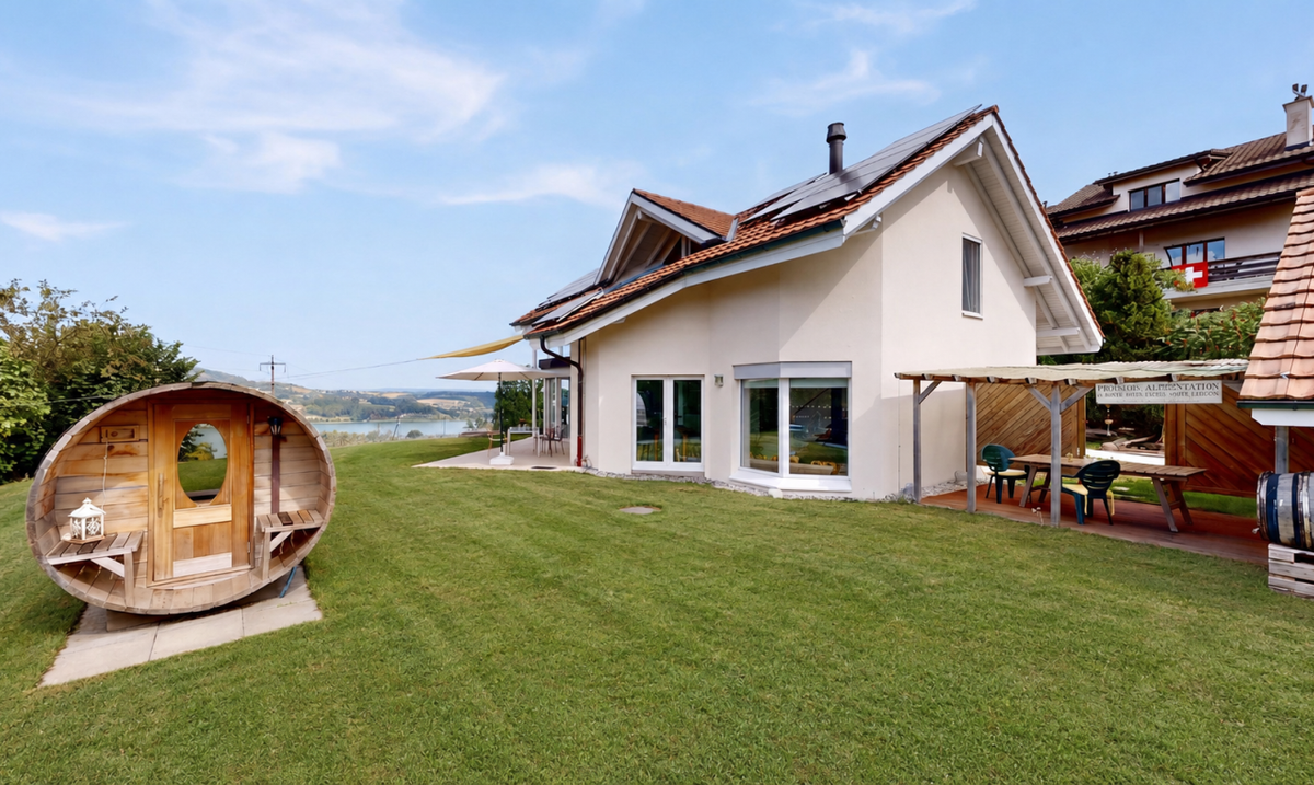 Eine außergewöhnliche Villa mit Blick auf den Greyerzersee - 1