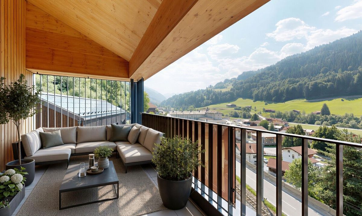 Neubau-Dachgeschosswohnung mit besonderer Architektur und Bergsicht - 2