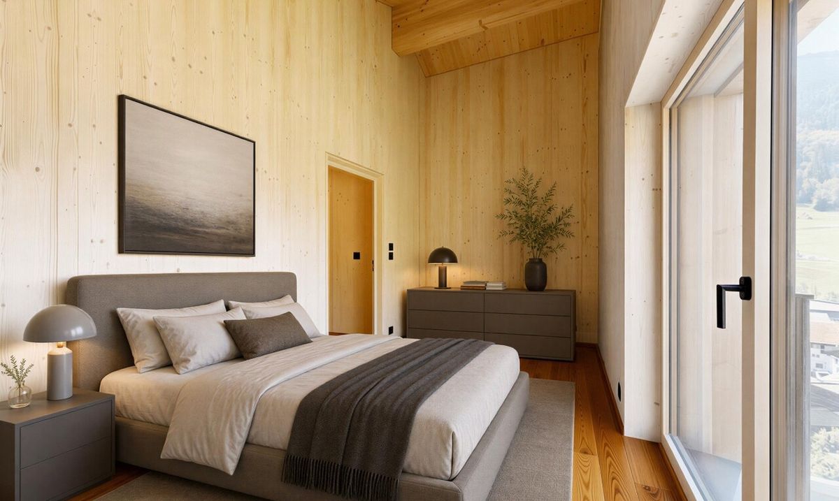Neubau-Dachgeschosswohnung mit besonderer Architektur und Bergsicht - 8