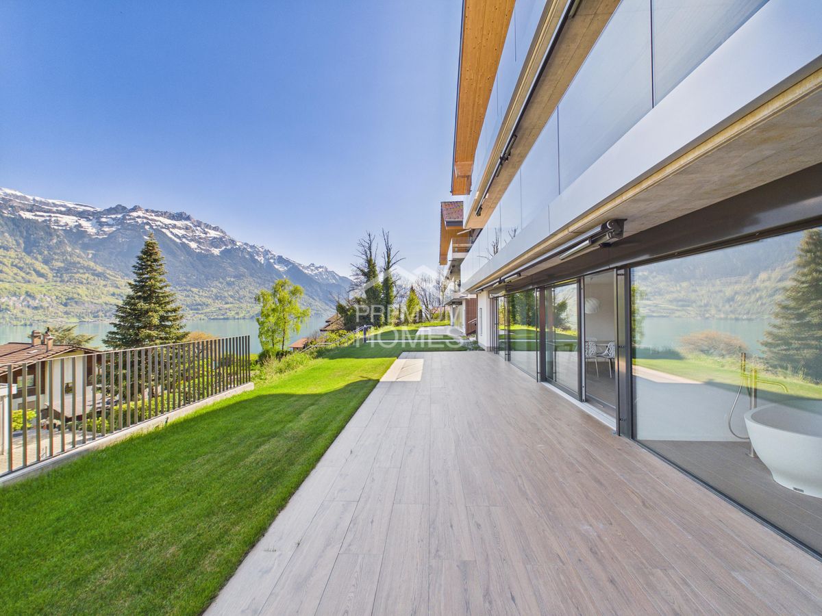 50 m² Sonnenterrasse mit Seesicht - modernes Wohnen am Brienzersee! - 1
