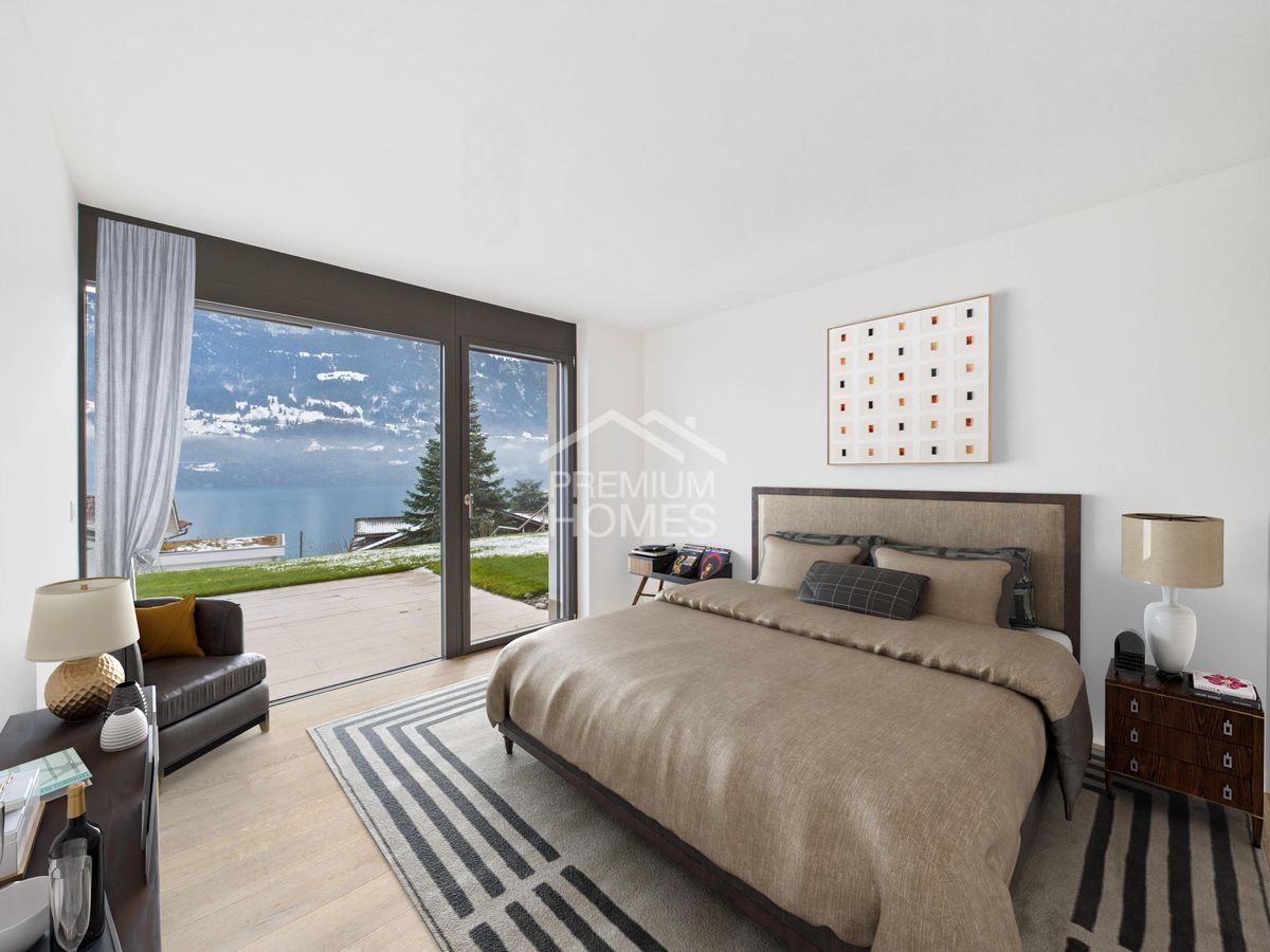 50 m² Sonnenterrasse mit Seesicht - modernes Wohnen am Brienzersee! - 6