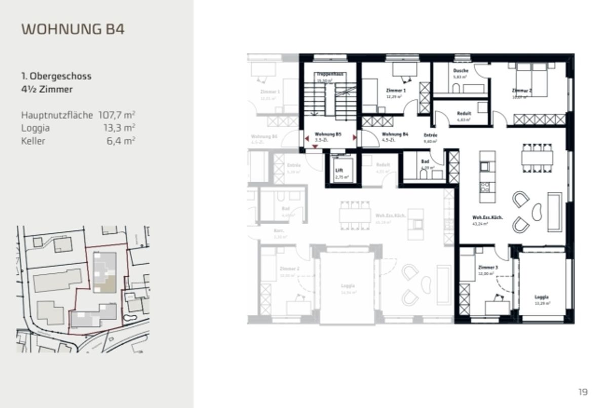 Hochwertige 4.5-Zimmer-Neubauwohnung in privilegierter Lage  Muri AG - 3