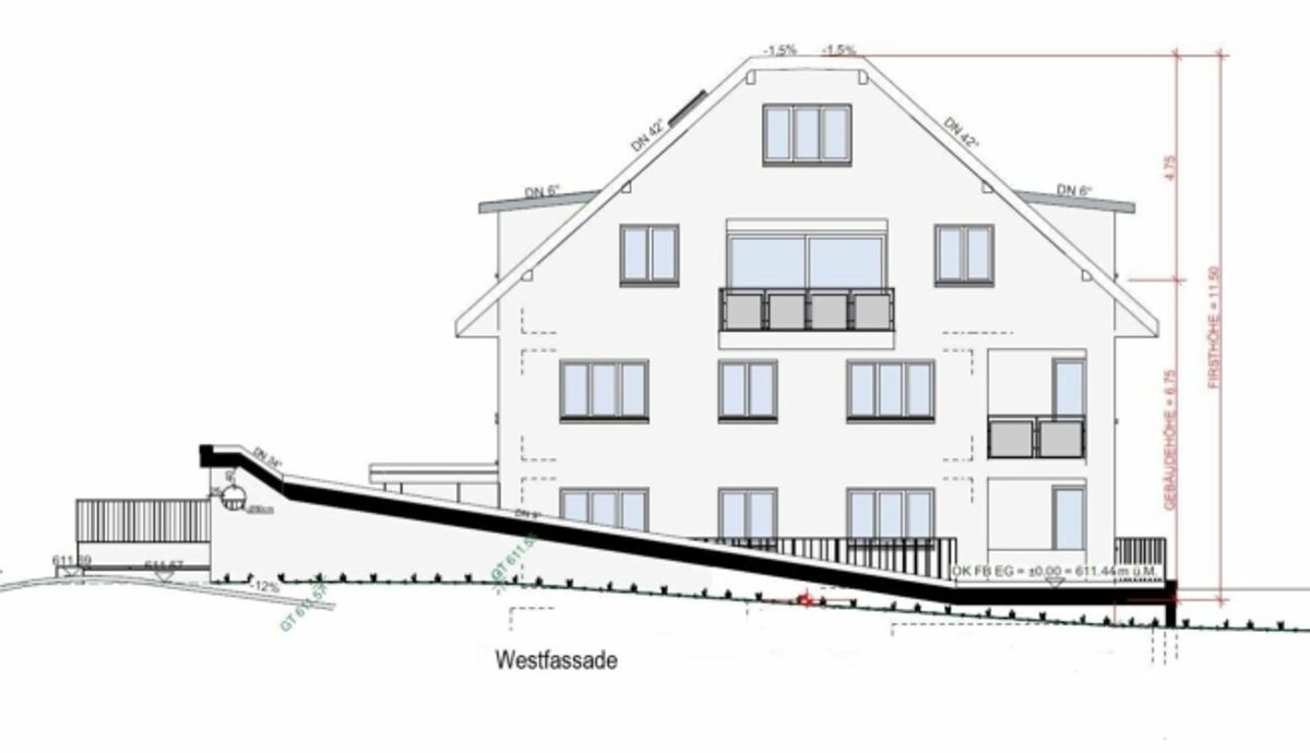 Zu vermieten 3½ Zi.-Whg., an der Maugwilerstrasse 40 in 9552 Maugwil bei Bronschhofen /103 m2 Wohnfläche, naturverbundene Lage  /Steuerfuss 9500 Wil ! - 9