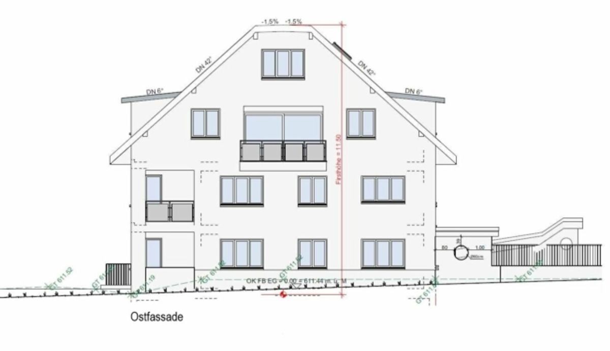 Zu vermieten 3½ Zi.-Whg., an der Maugwilerstrasse 40 in 9552 Maugwil bei Bronschhofen /103 m2 Wohnfläche, naturverbundene Lage  /Steuerfuss 9500 Wil ! - 7
