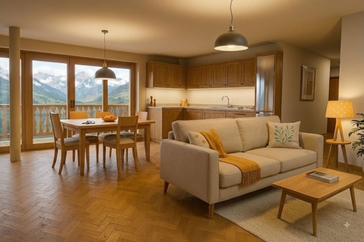 Une échappée alpine, terrasse XXL de 35 m² baignée de soleil LOT 5  Superbe 4.5 Pièces - 1