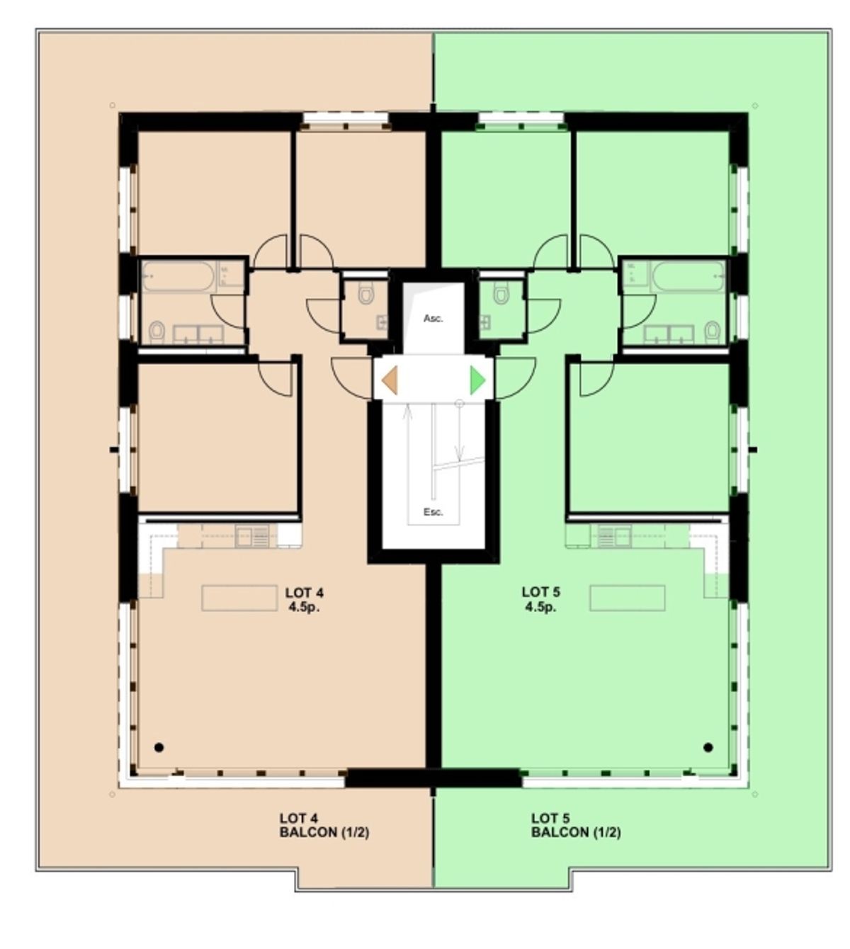 Une échappée alpine, terrasse XXL de 35 m² baignée de soleil LOT 5  Superbe 4.5 Pièces - 3
