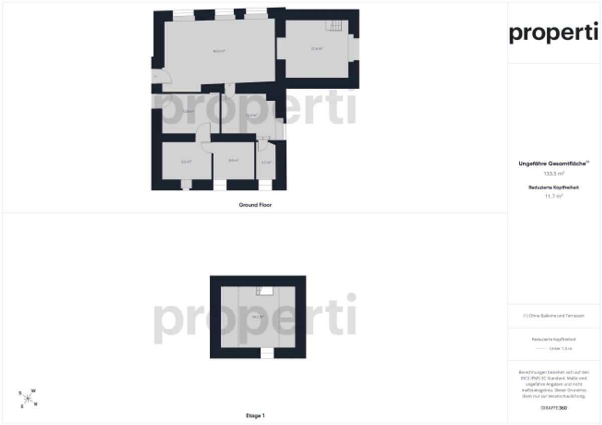 3.5-Zimmer-Eigentumswohnung im EG in historischer Mühle von 1555 mit Gotischer Decke und eigenem Garten - 8