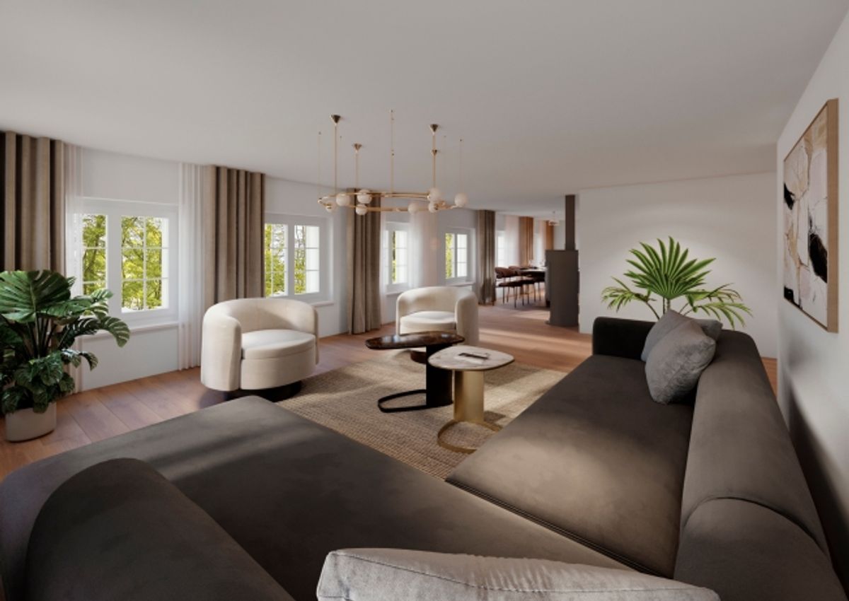 Grosszügige 4.5-Zimmer-Wohnung mit Balkon (OG Rest.) - 1
